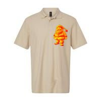 Orange Santa Claus A Funny Holiday Softstyle Adult Sport Polo