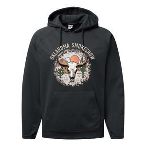 Oklahoma Smokeshow Deserts West Cactus Performance Fleece Hoodie