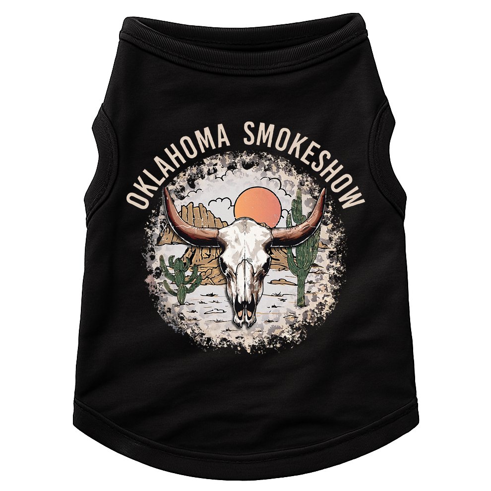 Oklahoma Smokeshow Deserts West Cactus Doggie Tank