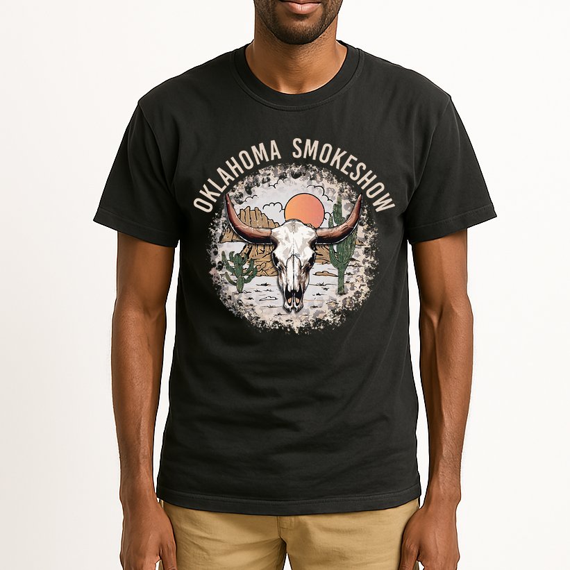 Oklahoma Smokeshow Deserts West Cactus Tall T-Shirt