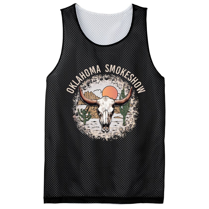 Oklahoma Smokeshow Deserts West Cactus Mesh Reversible Basketball Jersey Tank