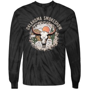 Oklahoma Smokeshow Deserts West Cactus Tie-Dye Long Sleeve Shirt