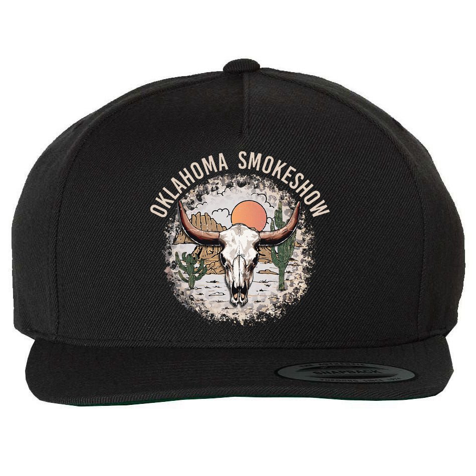 Oklahoma Smokeshow Deserts West Cactus Wool Snapback Cap
