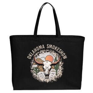 Oklahoma Smokeshow Deserts West Cactus Cotton Canvas Jumbo Tote