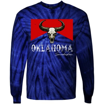 Oklahoma Smokeshow Deserts West Cactus Tie-Dye Long Sleeve Shirt