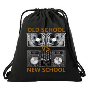 Old School Dj Vs New School Dj  Housedance Music Drawstring Bag