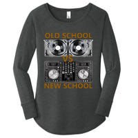 Old School Dj Vs New School Dj  Housedance Music Women's Perfect Tri Tunic Long Sleeve Shirt