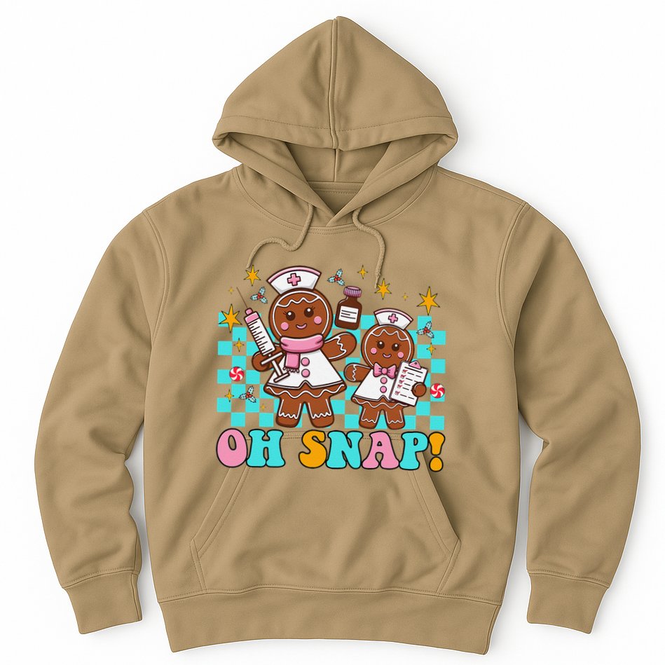 Oh Snap Doctor & Nurse Christmas Nurses Ugly Xmas Sweater Hoodie