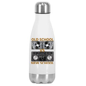 Old School DJ VS New School DJ HouseDance Music Stainless Steel Insulated Water Bottle