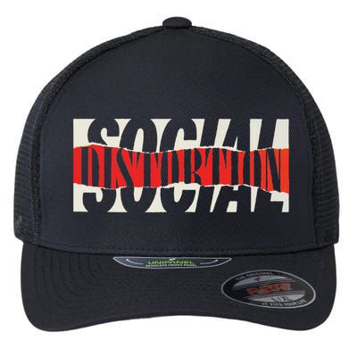 Official Social Distortion Torn Logo Flexfit Unipanel Trucker Cap