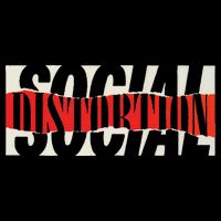 Official Social Distortion Torn Logo Flexfit Unipanel Trucker Cap