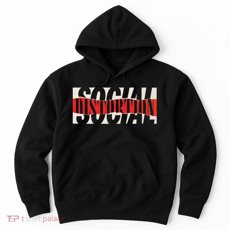 Official Social Distortion Torn Logo Hoodie