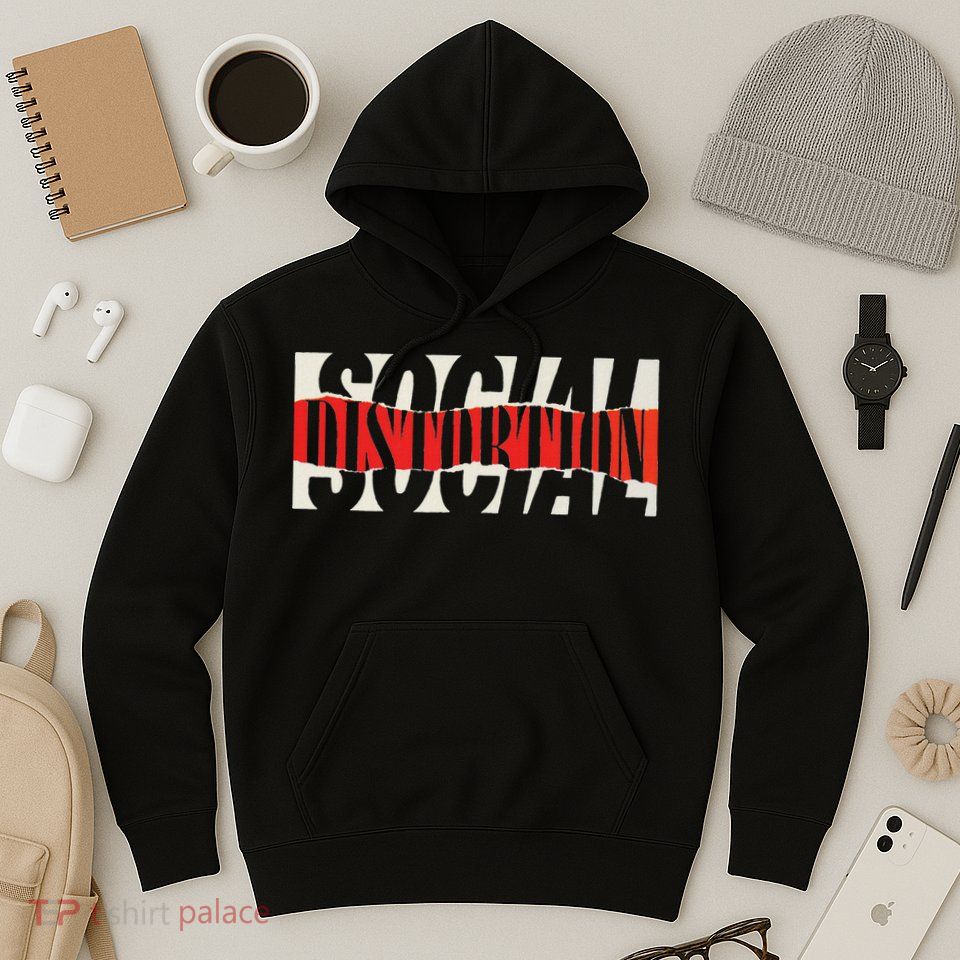 Official Social Distortion Torn Logo Hoodie