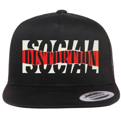 Official Social Distortion Torn Logo Flatbill Hat