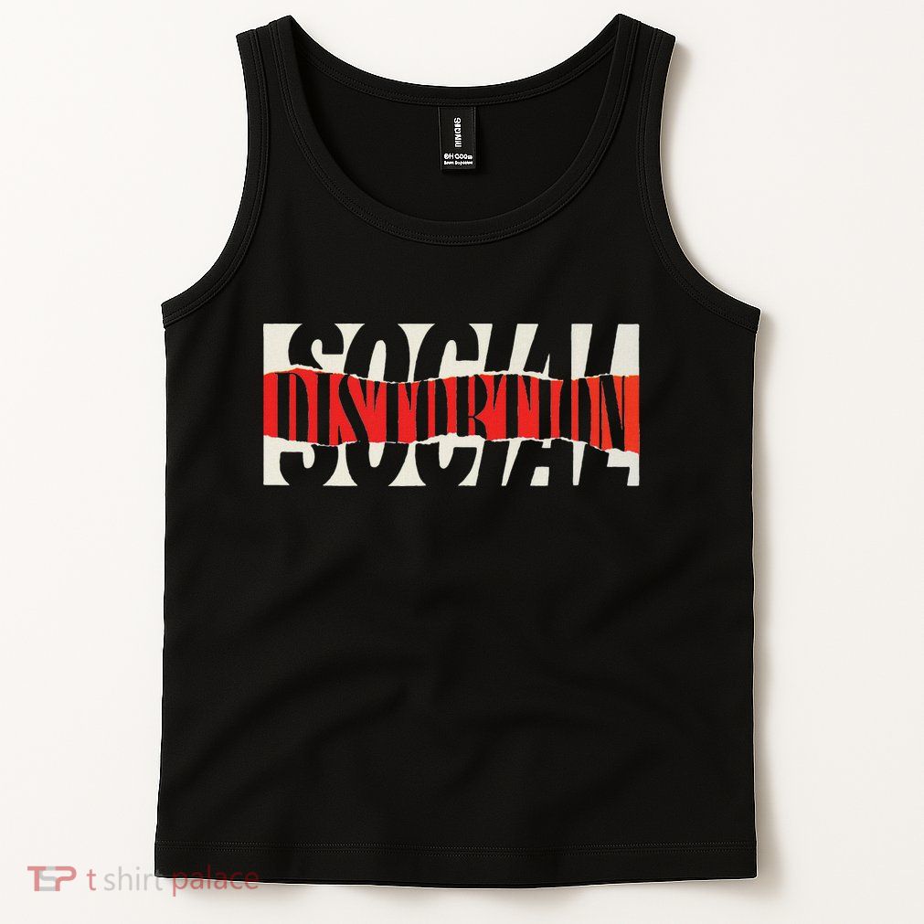 Official Social Distortion Torn Logo Tank Top