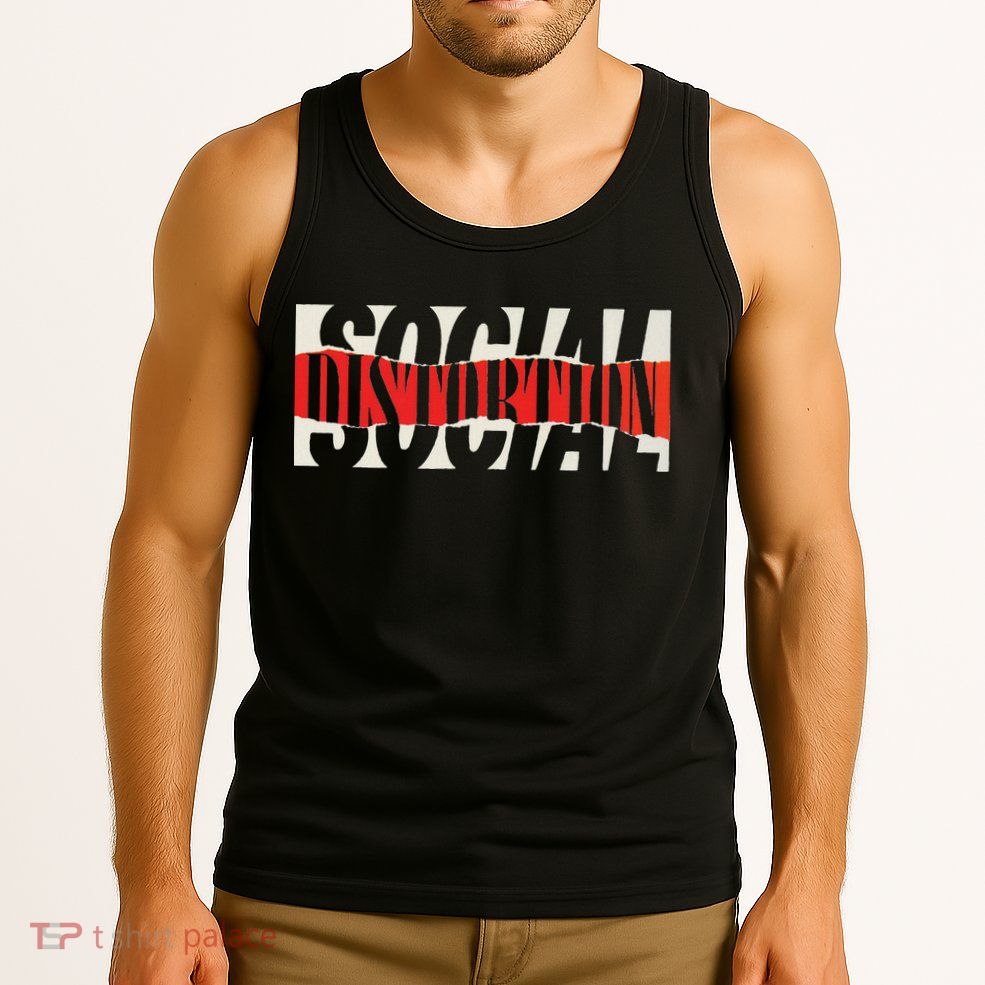 Official Social Distortion Torn Logo Tank Top
