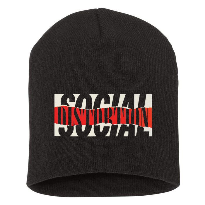 Official Social Distortion Torn Logo Short Acrylic Beanie