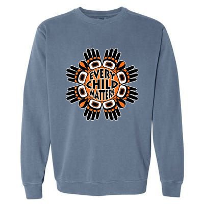 Orange Shirt Day Canada Marple Leaf Every Child Matters Garment-Dyed Sweatshirt