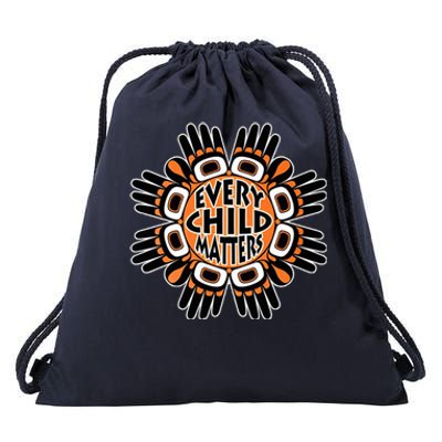 Orange Shirt Day Canada Marple Leaf Every Child Matters Drawstring Bag