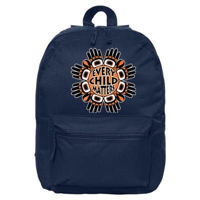 Orange Shirt Day Canada Marple Leaf Every Child Matters 16 in Basic Backpack