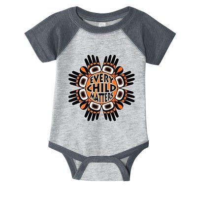 Orange Shirt Day Canada Marple Leaf Every Child Matters Infant Baby Jersey Bodysuit