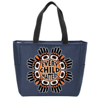 Orange Shirt Day Canada Marple Leaf Every Child Matters Zip Tote Bag