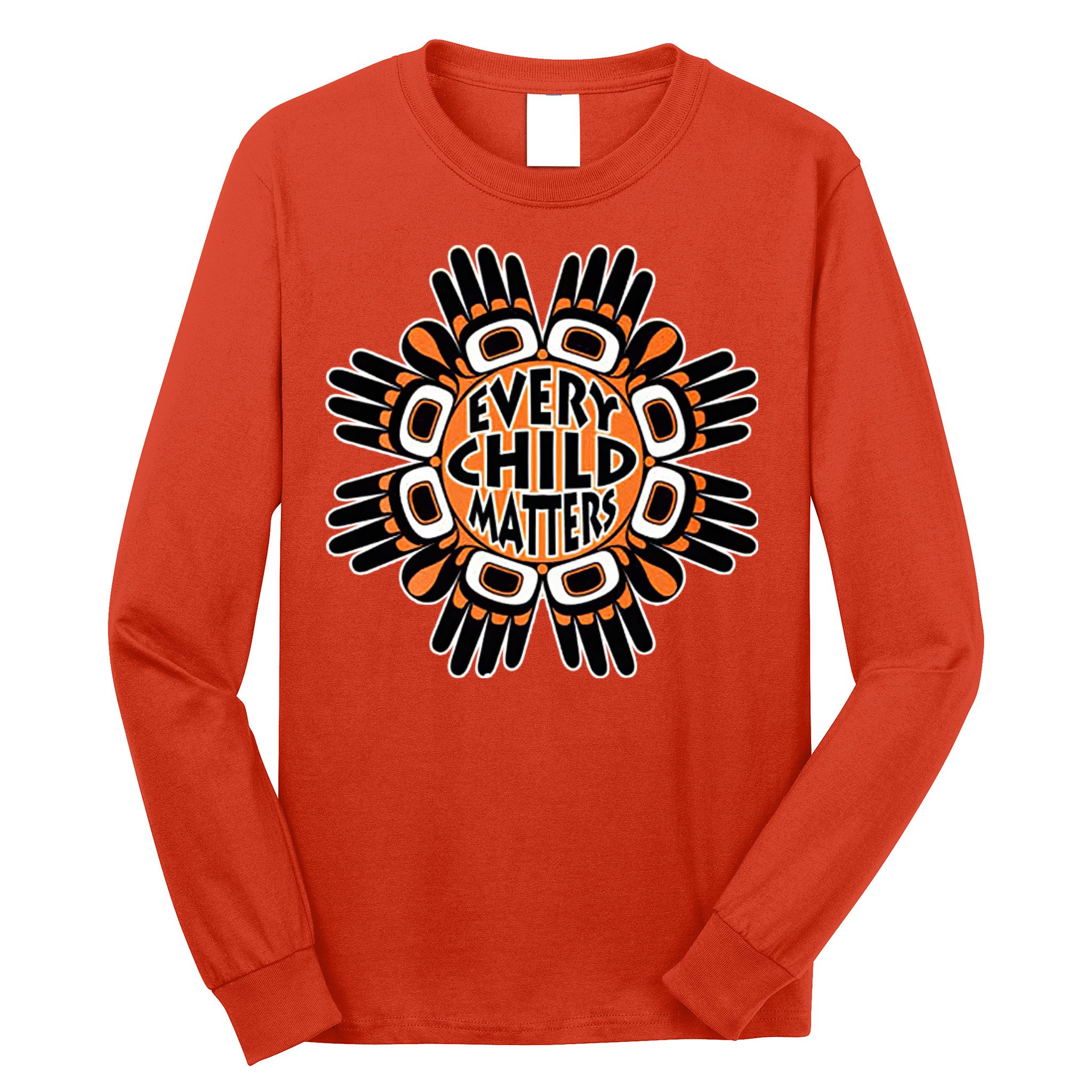 Orange Shirt Day Canada Marple Leaf Every Child Matters Long Sleeve Shirt