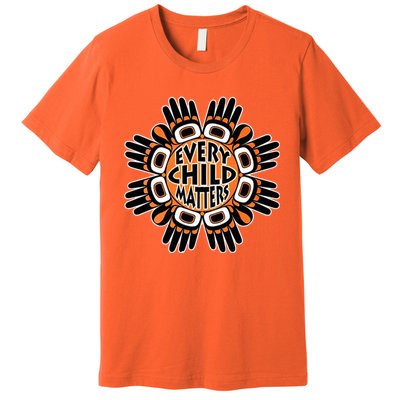 Orange Shirt Day Canada Marple Leaf Every Child Matters Premium T-Shirt