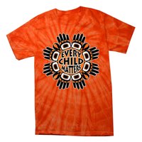 Orange Shirt Day Canada Marple Leaf Every Child Matters Tie-Dye T-Shirt