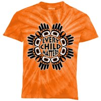 Orange Shirt Day Canada Marple Leaf Every Child Matters Kids Tie-Dye T-Shirt