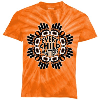 Orange Shirt Day Canada Marple Leaf Every Child Matters Kids Tie-Dye T-Shirt