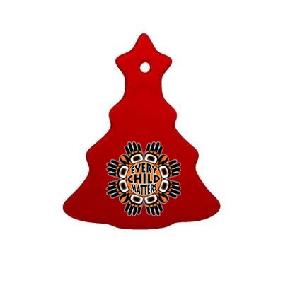 Orange Shirt Day Canada Marple Leaf Every Child Matters Ceramic Tree Ornament