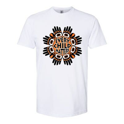 Orange Shirt Day Canada Marple Leaf Every Child Matters Softstyle CVC T-Shirt