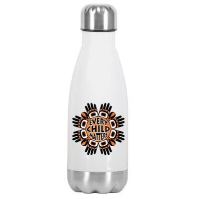 Orange Shirt Day Canada Marple Leaf Every Child Matters Stainless Steel Insulated Water Bottle