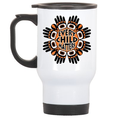 Orange Shirt Day Canada Marple Leaf Every Child Matters Stainless Steel Travel Mug