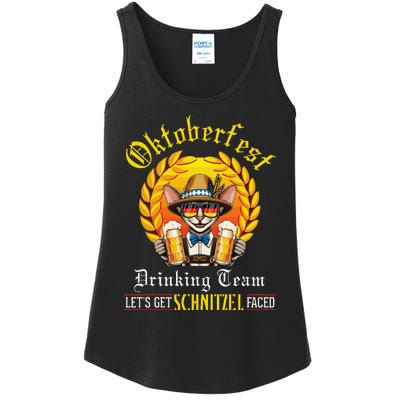 Oriental Shorthair Drinking Team LetS Get Schnitzel Faced Ladies Essential Tank