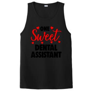 One Sweet Dental Assistant Funny Valentines Day Gift PosiCharge Competitor Tank