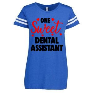 One Sweet Dental Assistant Funny Valentines Day Gift Enza Ladies Jersey Football T-Shirt