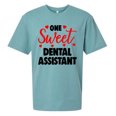 One Sweet Dental Assistant Funny Valentines Day Gift Sueded Cloud Jersey T-Shirt