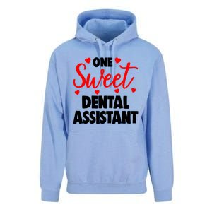 One Sweet Dental Assistant Funny Valentines Day Gift Unisex Surf Hoodie