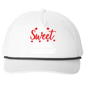 One Sweet Dental Assistangift Funny Valentines Day Gift Snapback Five-Panel Rope Hat