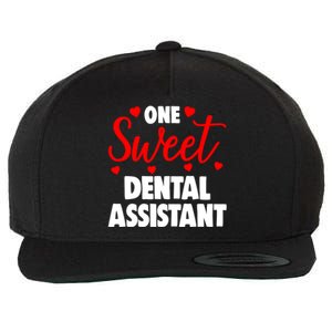 One Sweet Dental Assistangift Funny Valentines Day Gift Wool Snapback Cap