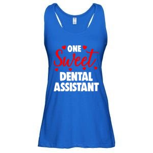 One Sweet Dental Assistangift Funny Valentines Day Gift Ladies Essential Flowy Tank