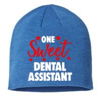 One Sweet Dental Assistangift Funny Valentines Day Gift Sustainable Beanie