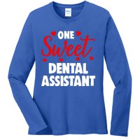 One Sweet Dental Assistangift Funny Valentines Day Gift Ladies Long Sleeve Shirt