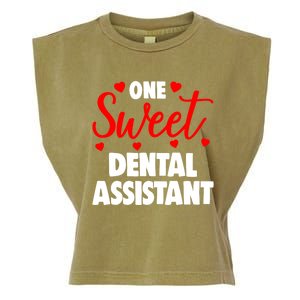 One Sweet Dental Assistangift Funny Valentines Day Gift Garment-Dyed Women's Muscle Tee