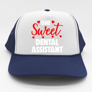 One Sweet Dental Assistangift Funny Valentines Day Gift Trucker Hat