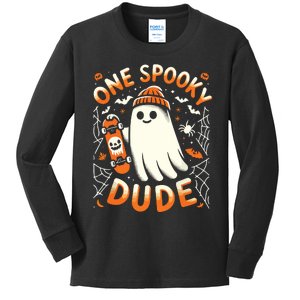 One Spooky Dude 1st Birthday Kids Long Sleeve Shirt