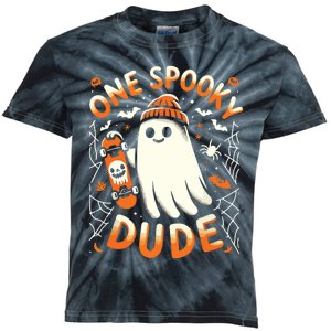 One Spooky Dude 1st Birthday Kids Tie-Dye T-Shirt