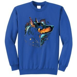 Outer Space Dobern On Galaxy Astronaut Dobern Gift Sweatshirt